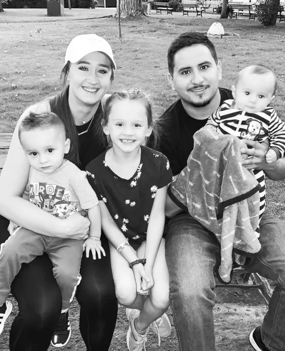 Carlos Serna, founder of CS Remodeling, with his family