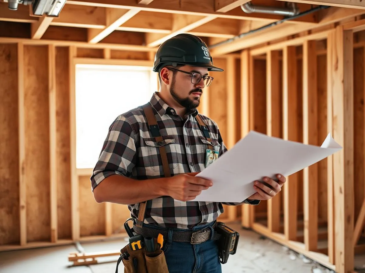 CS Remodeling craftsman on the job